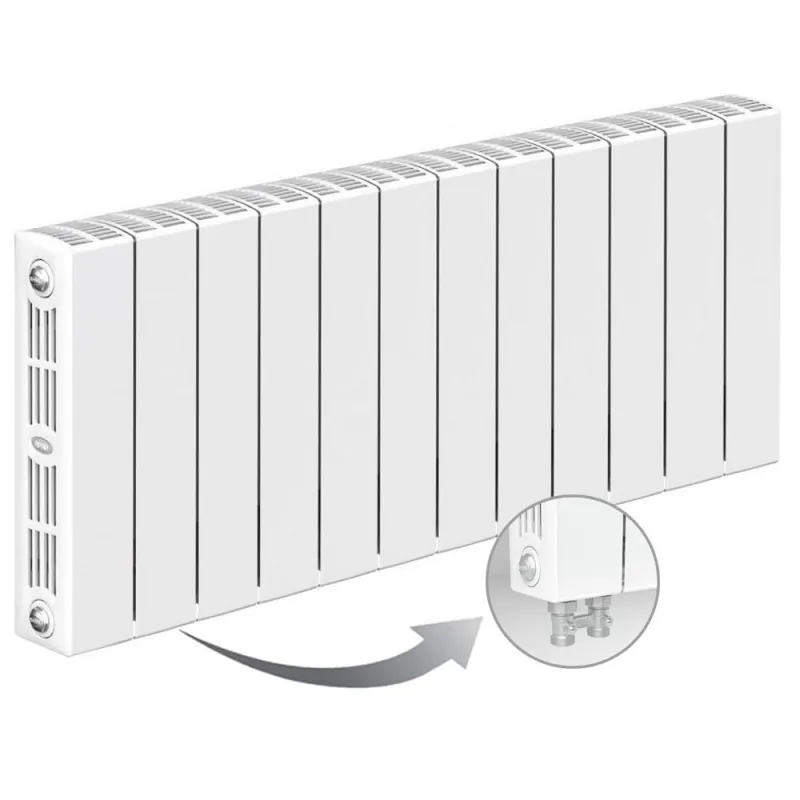 Биметаллический радиатор Rifar Supremo Ventil 350, 12 секций, с нижним ...